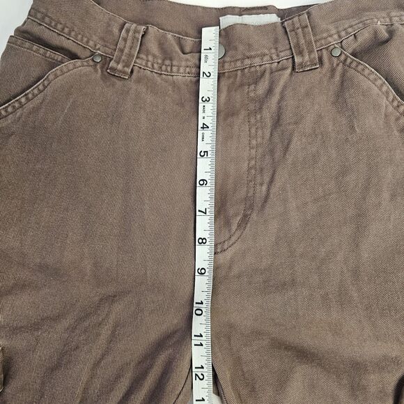 Mens Urban Outfitters Standard Cloth Cargo Pants Sz Medium Brown Flare Y2K R331 - Picture 7 of 12